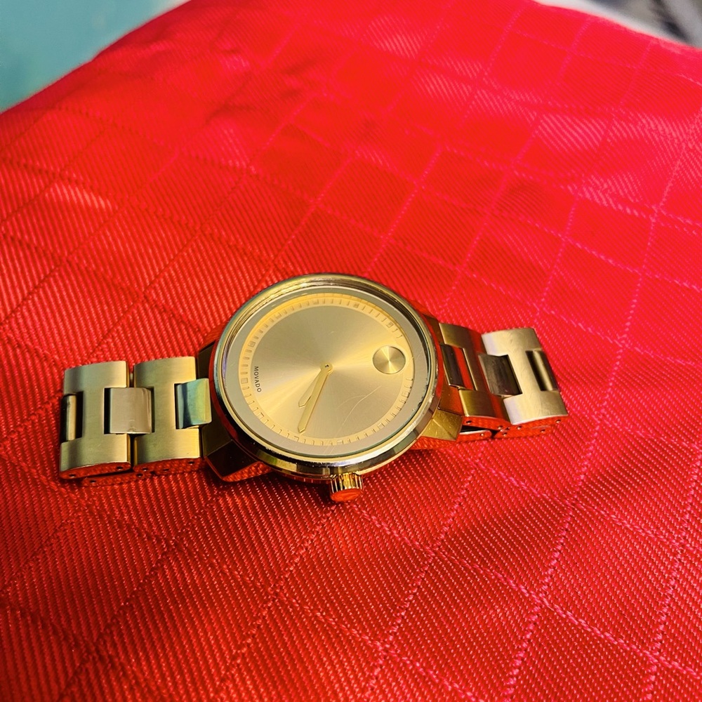 Gold Movado Bold Watch